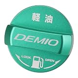 XIKER マツダ デミオ DJ系用 フューエルキャップカバー ドレスアップ アルミ製給油口キャップ ガソリンタンクキャップ カスタム アクセサリー ディーゼル仕様（グリーン）