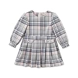 子供服 ベビー服 女の子 長袖ワンピース チェック柄 チュニック タータンチェック リボン インナー ドレス 80cm 90cm 100cm 110cm 120cm 130cm DK0487【dave