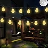 Solar Bulb String Lights 10LED 3.5m UMILLER Plastic Clear Globe Light Bulbs Outdoor Garden Decorativ
