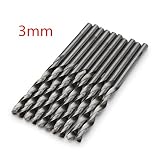 Sndy 10ピース 3.0 mm マイクロ HSS ツイストドリルビットストレートシャンクオージェビットの電気ドリル