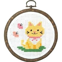 クロスステッチ No.79 完成品 猫 8900 Amazon | オリムパス製絲 ししゅうキット/ネコとちょうNo.7348