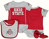 Ohio State Buckeyesベビー/幼児" Lil Jersey "クリーパー、よだれかけ、Bootie Set レッド