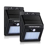 H-POWER 【2個同梱】 20LED ソーラーライト 人感センサー IP65防水 常夜灯