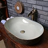 GYP 盆栽はオーバル陶器を増やす盆地のシンクに盆地を洗う ( 色 : A )
