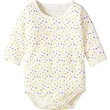 コンビミニ 長袖ボディTシャツ(カラフルドット) 90 オフホワイト