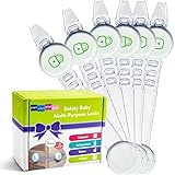 Combination Child Safety Locks, Designed for Smart Kids, Adjustable Latches to Baby Proofing Cabinet