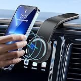 WeCar アルファード ヴェルファイア 40系 車載ホルダー スマホホルダー ワイヤレス充電器 スマホスタンド 15W マグネット 360°回転 車載充電器 携帯 急速充電 超強磁力 折り畳み可能 超薄 両面吸着 magsafe 吸盤 iPhone Android 全機種対応 マジックテープ付き カー用品 マグセーフ 片手操作 車用品 取付簡単 ワイヤレス
