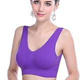 JCL ノンワイヤーブラジャー スポーツブラ ナイトブラ 　パッド　セクシー　ホック　ブラジャー　大きいサイズ　かわいい　ワコール　レディース　ジュニア　ランニング　ジニエブラ 9色6サイズ (XL,