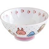 テーブルウェアイースト 子供茶碗 11cm 動物大好き 女の子用