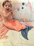 Baby Boobear元、マーメイドテールオレンジ&ブルーMinkyドット赤ちゃん&幼児forユニセックス、クリスマスストッキング