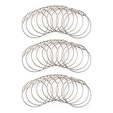 Eco Ride World ステンレス製 スチールワイヤーリング キーチェインホルダー 鍵 ループ wirestrap_003 (30本セット)
