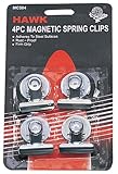 4 Piece Set 1 "直径の磁石を防錆加工メタルクリップAttached for・メモまたはメール: ( 2セットパック)