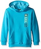 Quiksilver Little Boys' Checked Out Pull Over Hoodie Scuba Blue Heather 7 [並行輸入品]