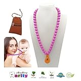 Fashion Silicone Baby Teething Nursing Necklace - Fashionable Nursing Necklace and letters pendant b
