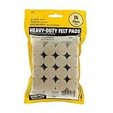 スマートサーフェス8725 Heavy Duty自己粘着家具フェルトパッド1インチラウンドオートミール96-piece値パックin Resealableバッグ