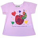 はらぺこあおむし 半袖Tシャツ リンゴ柄 THE WORLD OF ERIC CARLE 夏物 fpo-th3159-9064 80cm ピンク