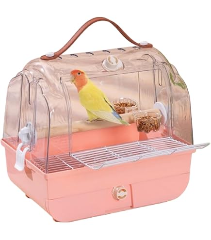 Amazon | アクリル製 インコお出かけキャリーケージ ハンディ 小型