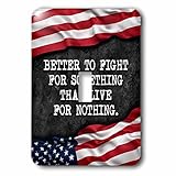 カルステンライジンガーイラスト− – Illustrations – Better to Fight for SomethingよりもLive For Nothing。Patriotic Quote。
