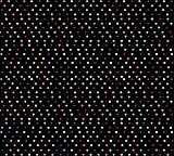 SheetWorld Round Crib Sheets - Primary Colorful Pindots Black Woven - Made In USA by sheetworld