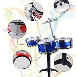 子供用ドラムセットパーカッション楽器教育玩具赤ちゃんおもちゃブルー