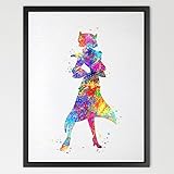 Dignovel Studios 11X14 Captain Amelia Print Treasure Planet Watercolor illustration Art Print Nurser