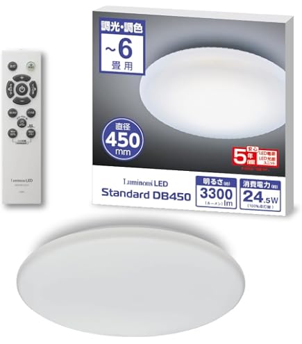Amazon | 【見ても美しい均一な明かり 5年保証】 ドウシシャ LED