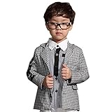 （ワボーズ） Waboats秋冬ファッション韓国ファッション男の子チェック柄の背広上下スーツ ボーイ立体的な紳士服 チェック 140