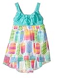 Youngland Girls Crochet Popsicle high-lowドレス、ティール US サイズ: 24 Months カラー: ブルー