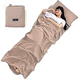 SunKiku インナーシーツ 75x210cm 山小屋泊に最適 インナーシュラフ 軽量 寝袋 丸洗い可 封筒型 肌触り良い 収納バッグ付き