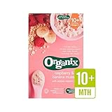 穀物バナナ＆ラズベリー穀物ステージ3 200グラム (Organix) (x 2) - Organix Cereal Banana & Raspberry Cereal Stage 3 200g (P