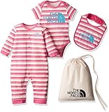 (ザ・ノース・フェイス)THE NORTH FACE ロンパースセット NTB11710 PP ピンクペイントプリント 70