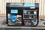 エンジン発電機 最大3.5kVA 7.5馬力 200V100V同時切替出力 単相発電機 (ブルー)
