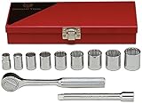 Wright Tool 328 3/8" Drive, 12 Point Standard Socket Set (11-Piece) [並行輸入品]