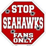 スマートブロンドSeahawksファンのみメタルノベルティOctagon Stop Sign bs-207