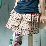 【韓国子供服】【130cm】ドット柄 3段フリル スカート／BISKET（ビスケット） (130(140))