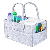 Baby Diaper Caddy By Bonbino - Luxury Portable Diaper Storage Caddy With Changeable Compartments. Fo