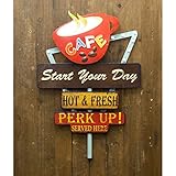 アメリカンスタイルウォールデコ (Café)
