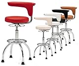 カウンターチェア カウンターチェアー バトラー バーチェア バーチェアー 回転 ハイチェアー スタンドチェア 肘掛 独立回転式ドクターチェアー(パーソナルチェアー 椅子 イス いす チェア)【PRO-1120A】(レッド)