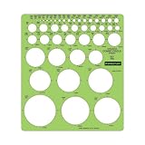 Staedtlerコンボ円テンプレート、7 – 1 / 4 x 8 – 1 / 4、45円を2 – 1 / 4、グリーン(ケースof 12 )