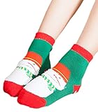 Toyobuy(トヨベイ) 新生児 赤ちゃん 男の子 ベビー 女の子 秋冬 可愛い クリスマス ハイキング キッズ ソックス 冬用靴下 スポーツ ソックス 緑 F S