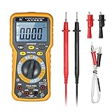 KKmoon LCDデジタル 車載マルチメータ 多機能 6000真のRMSオートレンジ AC/DC電圧電流 メータ抵抗表示 大容量テスタ