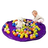 OUTADおもちゃストレージバッグKids PlayマットバッグMulti Purpose Children 's Floorアクティビティマット耐久性材質便利Folds Easy玩具Clean Up