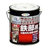 アサヒペン 油性高耐久鉄部用 1.6L 赤 【まとめ買い3セット】