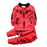 QIAONAI キッズ　ボーイズ 　ジャージ 　ベビー　赤ちゃん　スポーツウェア　トップス＋ズボン　上下2点セット 長袖 スウェット 男の子　活力　元気満々　春秋　80　90　100　110ｃｍ (9