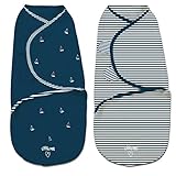 Little Me Original Swaddle 2-PK Sailboats (SM) by SwaddleMe