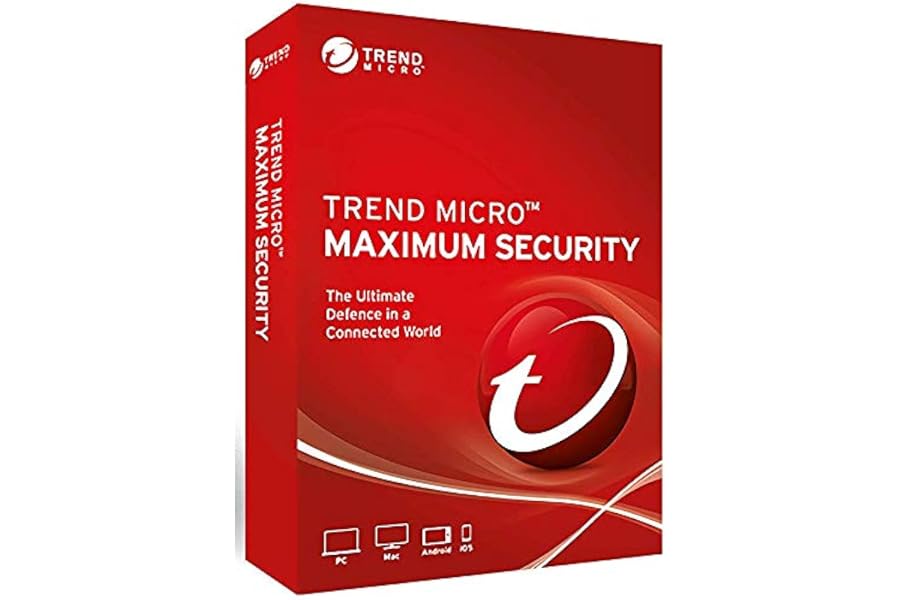 Trend Micro Maximum Security 2023 version 17.7 3 devices 3 years multi-language for PC, Mac, Android and iOS Product key card