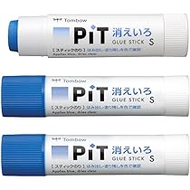 Amazon.co.jp: トンボ鉛筆 スティックのり 消えいろピットS HCA-314 3