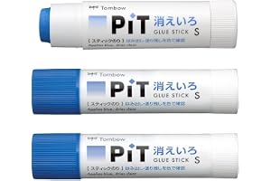 トンボ鉛筆 スティックのり 消えいろピットS HCA-314 3本入