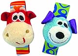 Playgro Dog and Giraffe Wrist Rattles [並行輸入品]