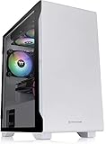 Thermaltake S100 TG Snow Edition ミニタワーPCケース スイングドアパネル採用 CA-1…